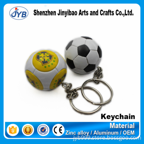 creative design cheap good quality european champions souvenir football keychain